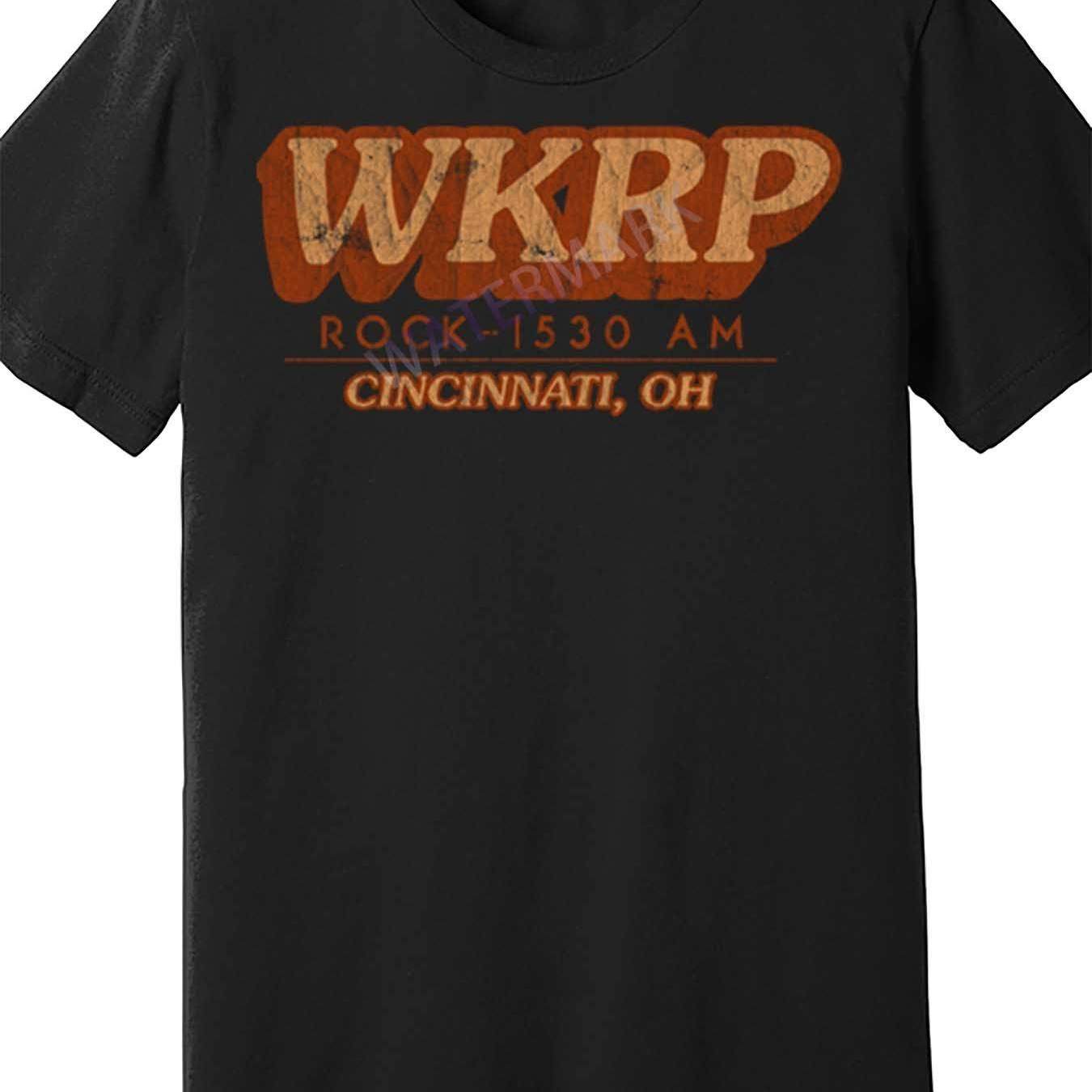 TEMU T-shirt graphique vintage radio pour homme - Design rétro 1530 AM, % coton coupe décontractée à manches courtes avec logo orange et blanc,