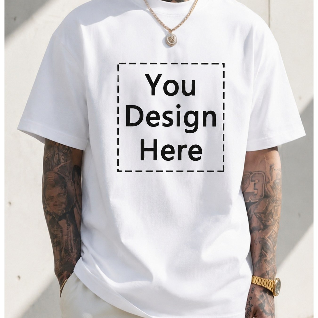 TEMU Custom T-shirt, Unique Personalized Design, Text And Graphic Customization Options, Soft Breathable Fabric, Perfect For Casual , Events, Or Team