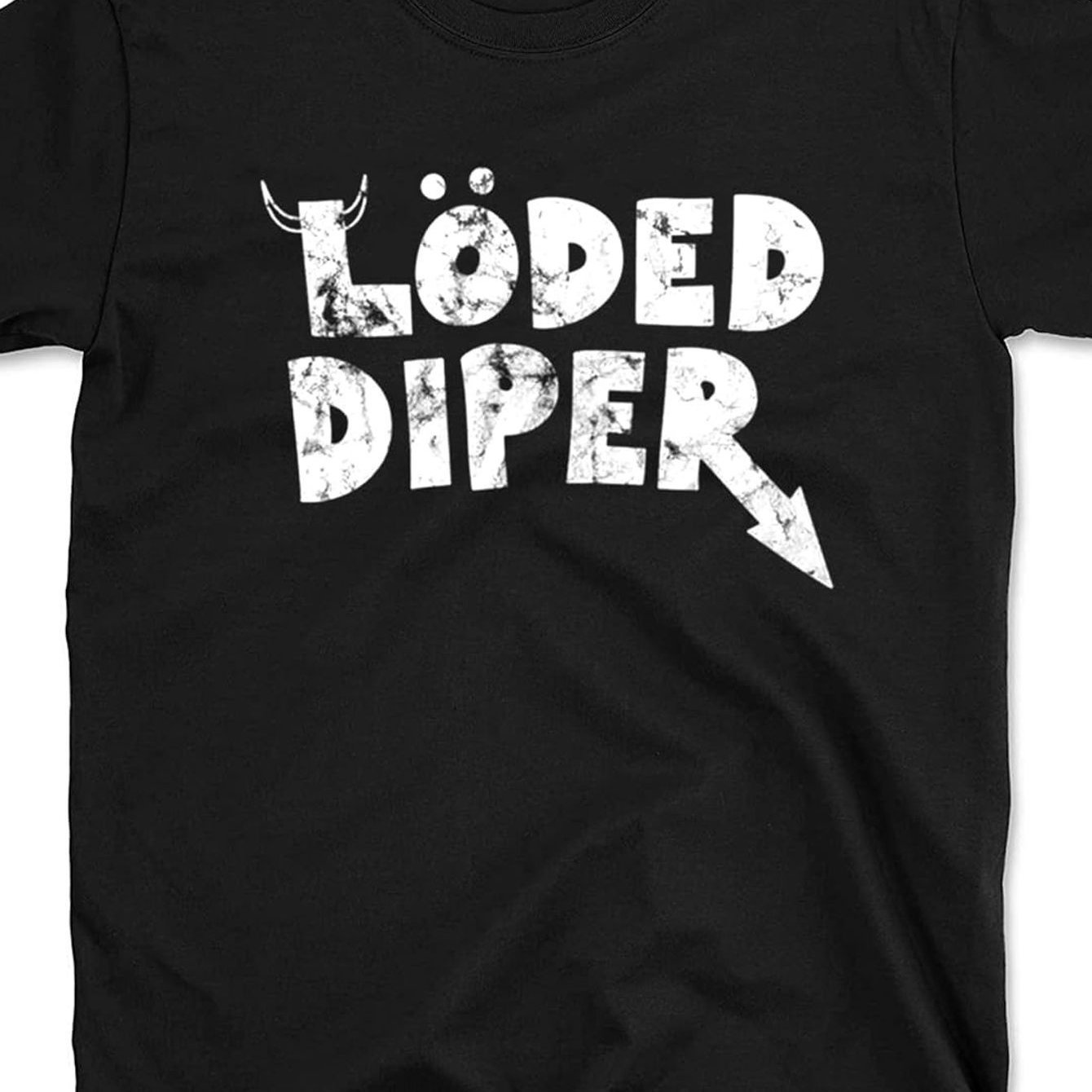 TEMU T-shirt graphique délavé "Loded ", cadeau pour les fans de , tenue décontractée de tous