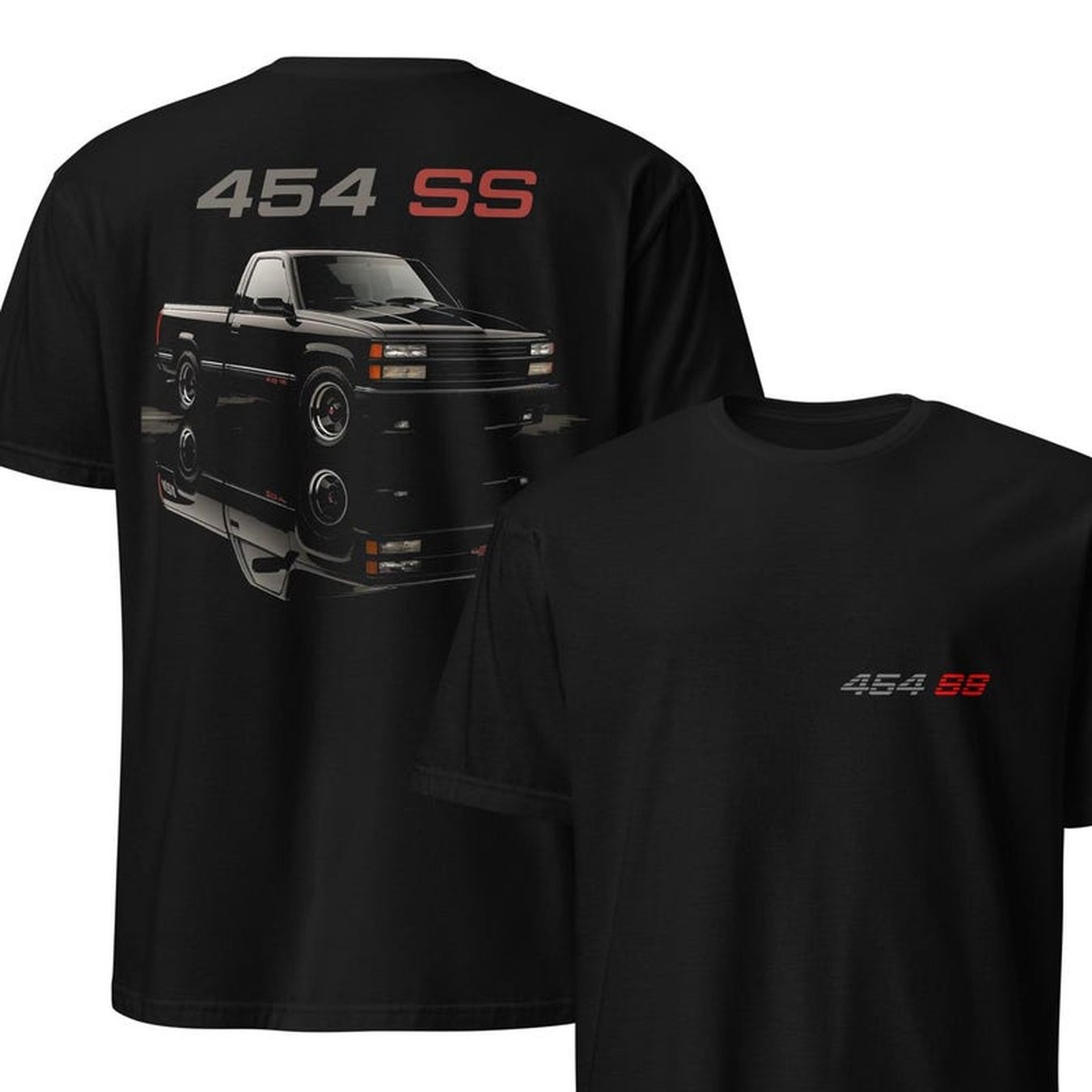 TEMU T-shirt vintage pour camionnette Chevy 1500 454 SS 1990, cadeau, graphique rétro Chevy