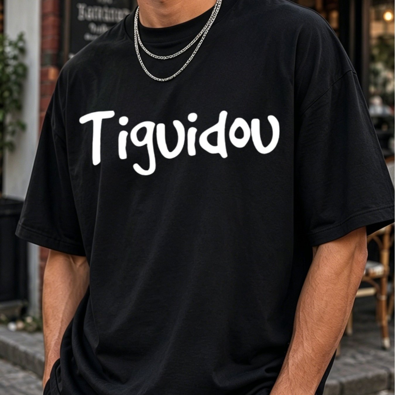 TEMU Men's Slang T Shirt Printed With T'guidou French Canadian Vocabulary Crew Neck Tee Suitable For Everyday Wear Washable Featuring Slang In Casual