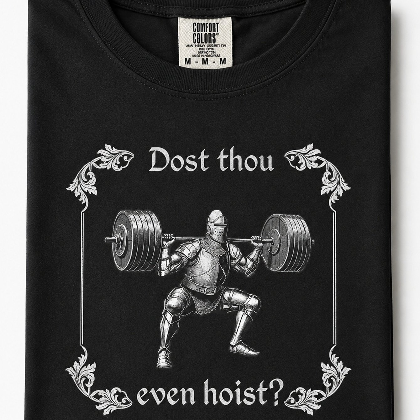 TEMU T-shirt graphique "Dost Hoist Knight", cadeau pour les passionnés de musculation et de gym