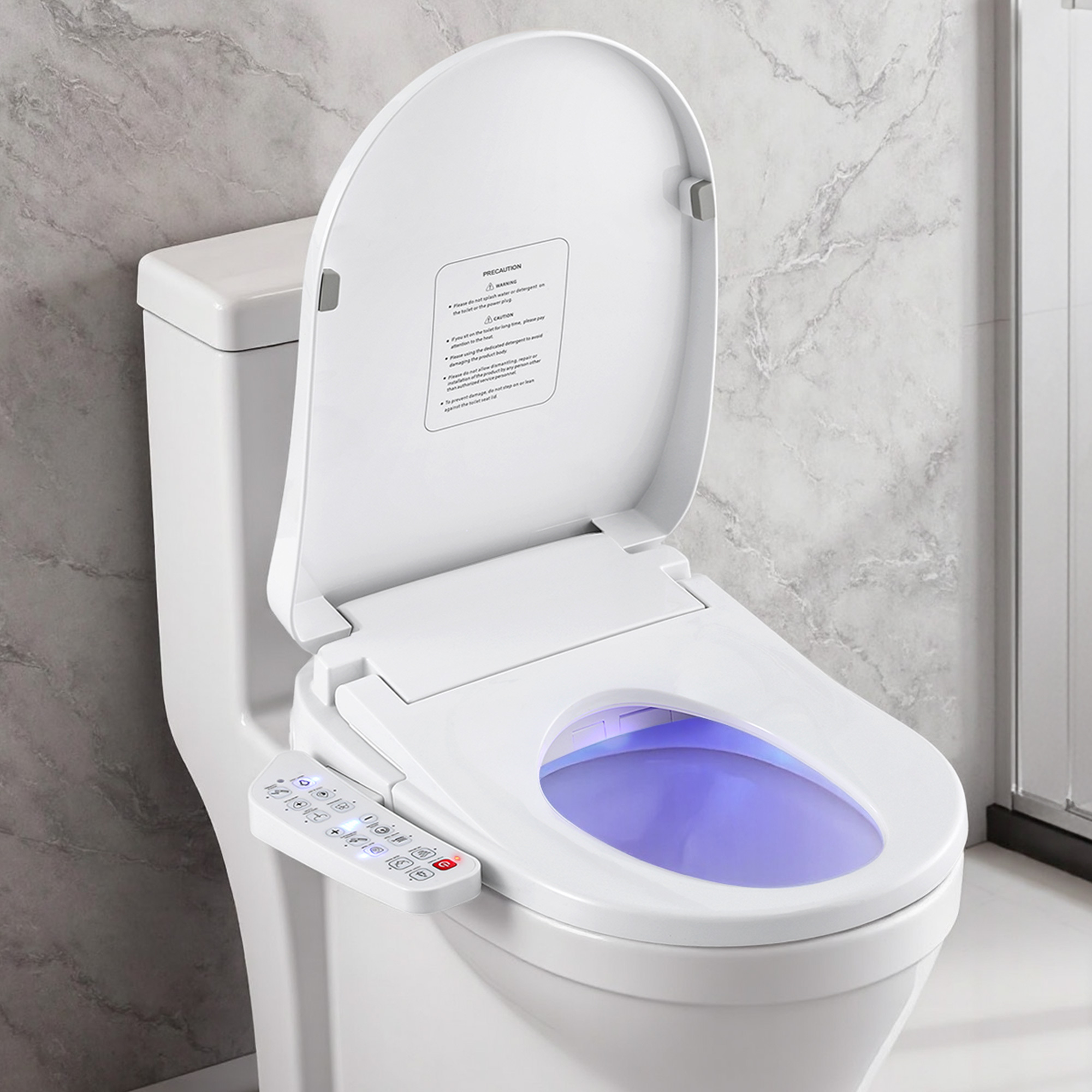 TEMU Cefito Electric Bidet Toilet Seat Cover Heated Warm Water Dryer Led Night Light