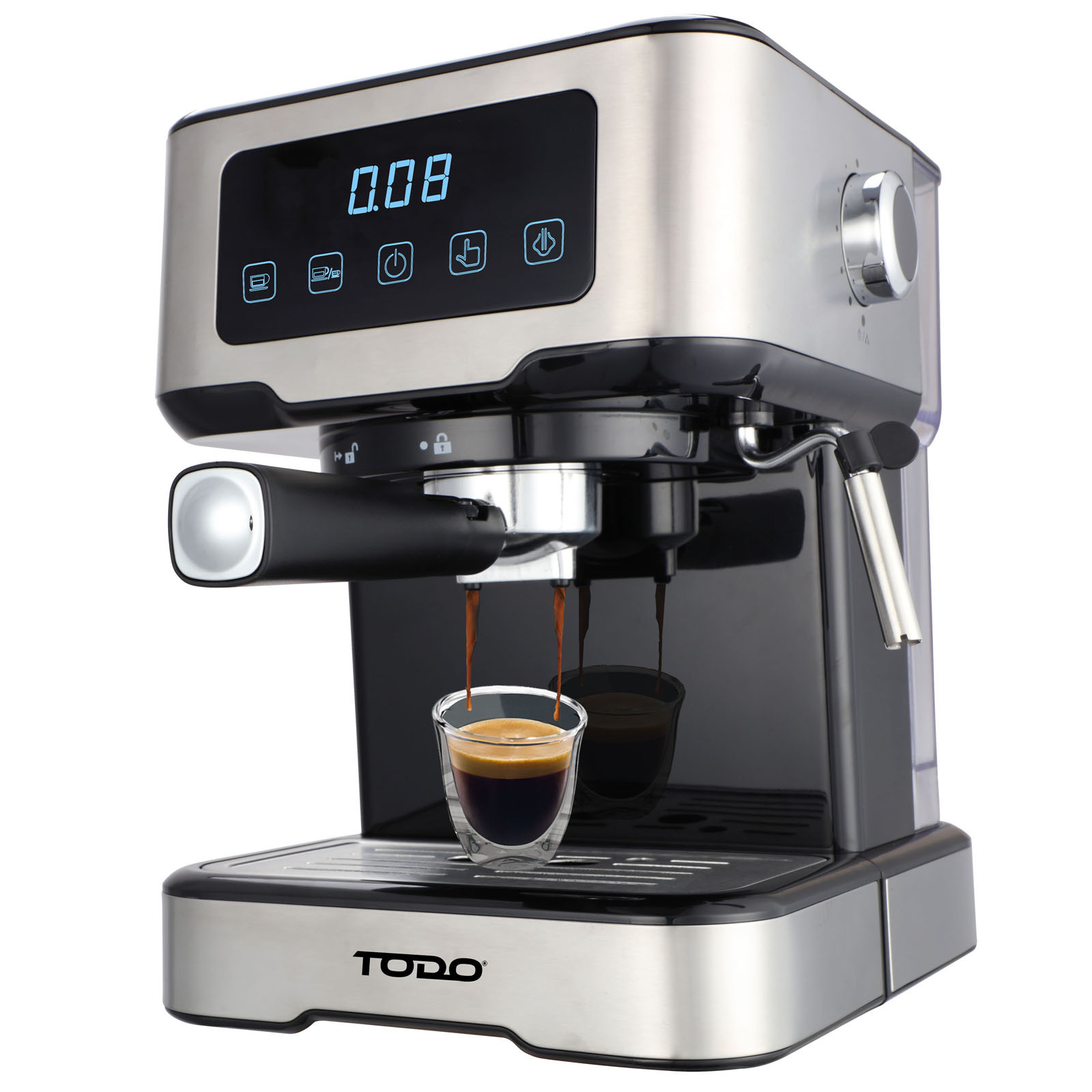 TEMU Maker Automatic Touch Control Led Display 15 Bar Pump 1.5l