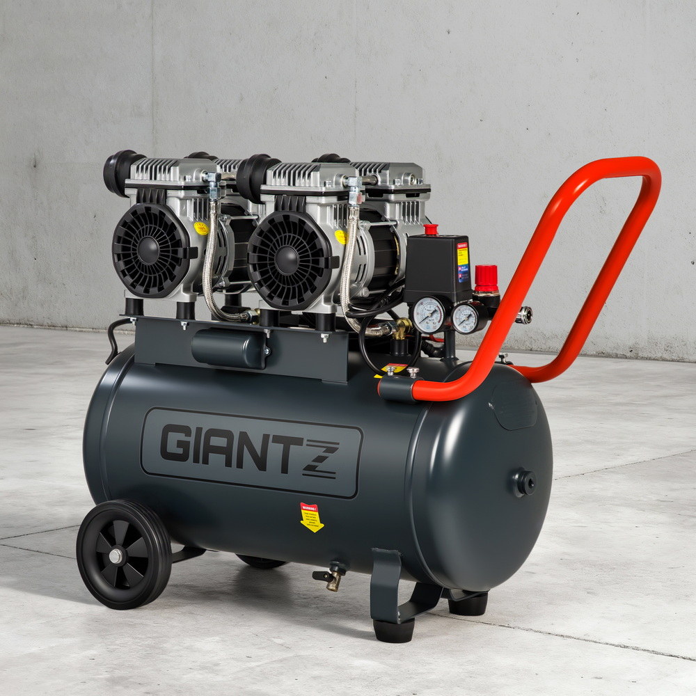 TEMU Giantz 50l Air Compressor Quiet 3.0hp Oil-free Portable Tyre Inflator 200l/min