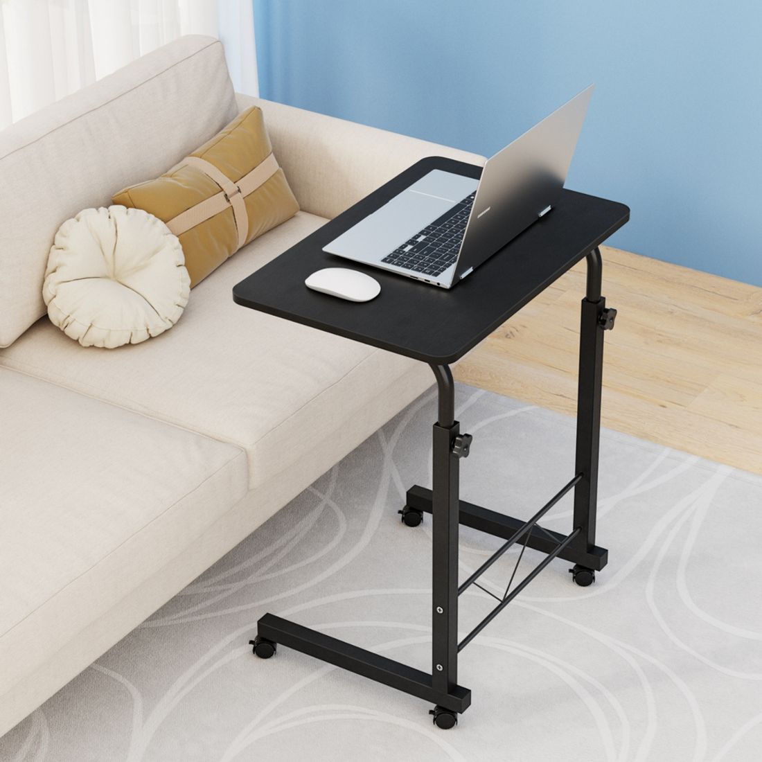 TEMU Artiss Laptop Desk Table Adjustable 60cm Black
