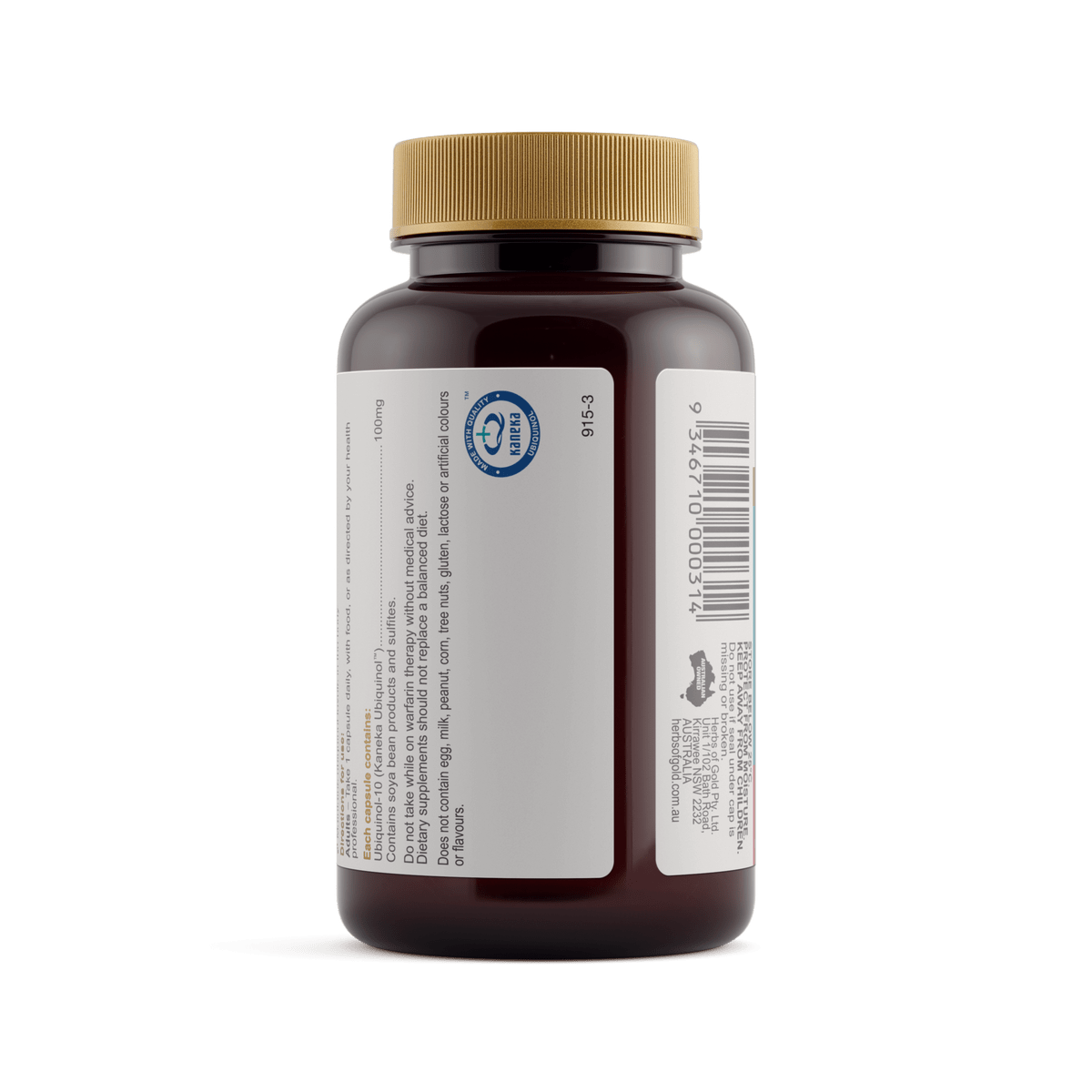 Herbs of Gold Ubiquinol 100mg 30 Capsules