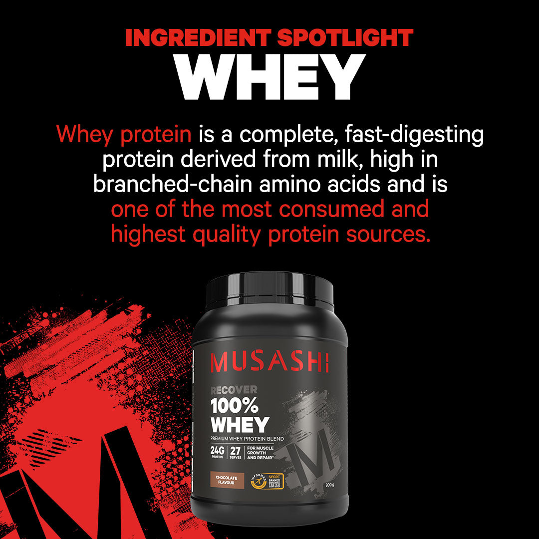 Musashi 100% Whey Chocolate Milkshake 900g