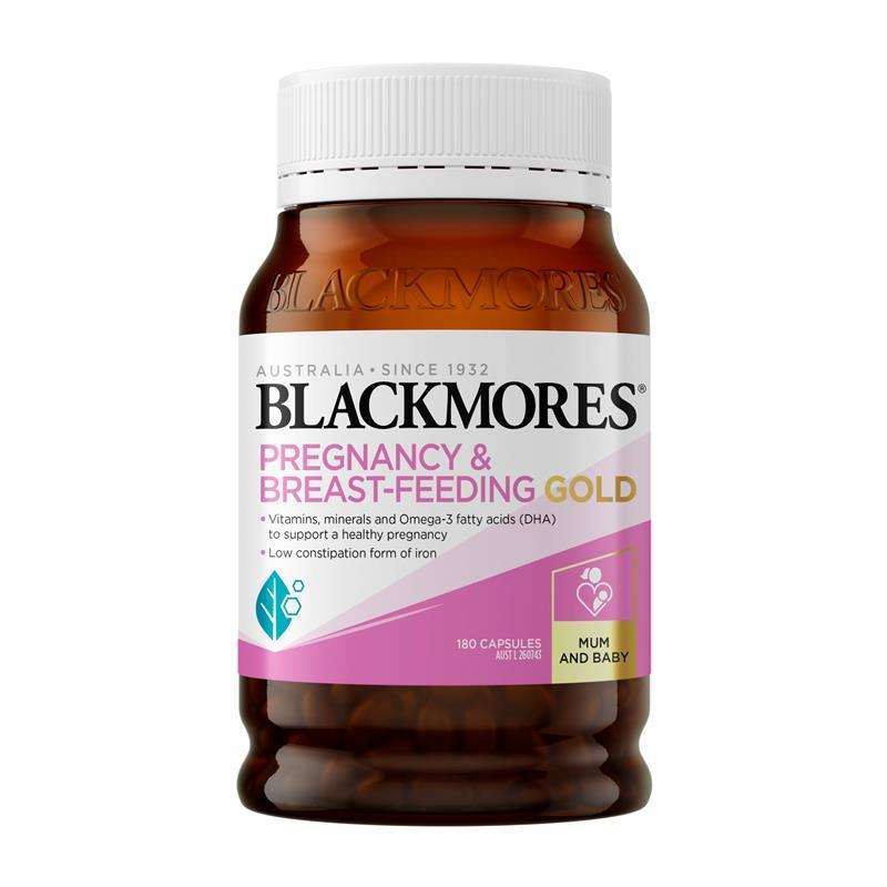 Blackmores Pregnancy & Breast-Feeding Gold |Supports a Healthy Pregnancy | 120 Capsules