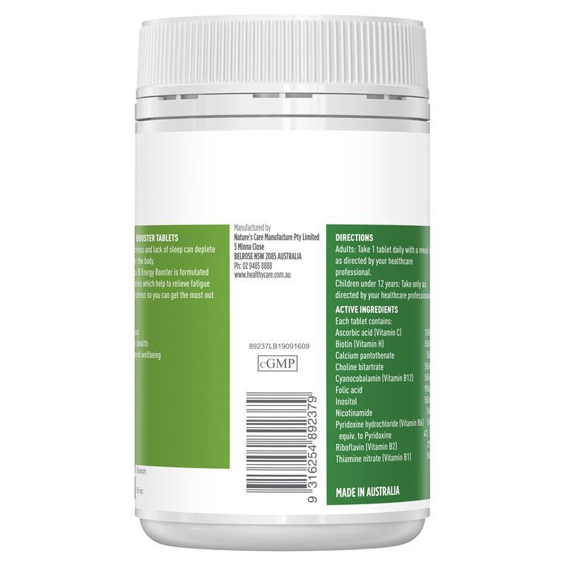 Healthy Care Mega B Premium Dietary Vitamin B Supplement - 200 Tablets