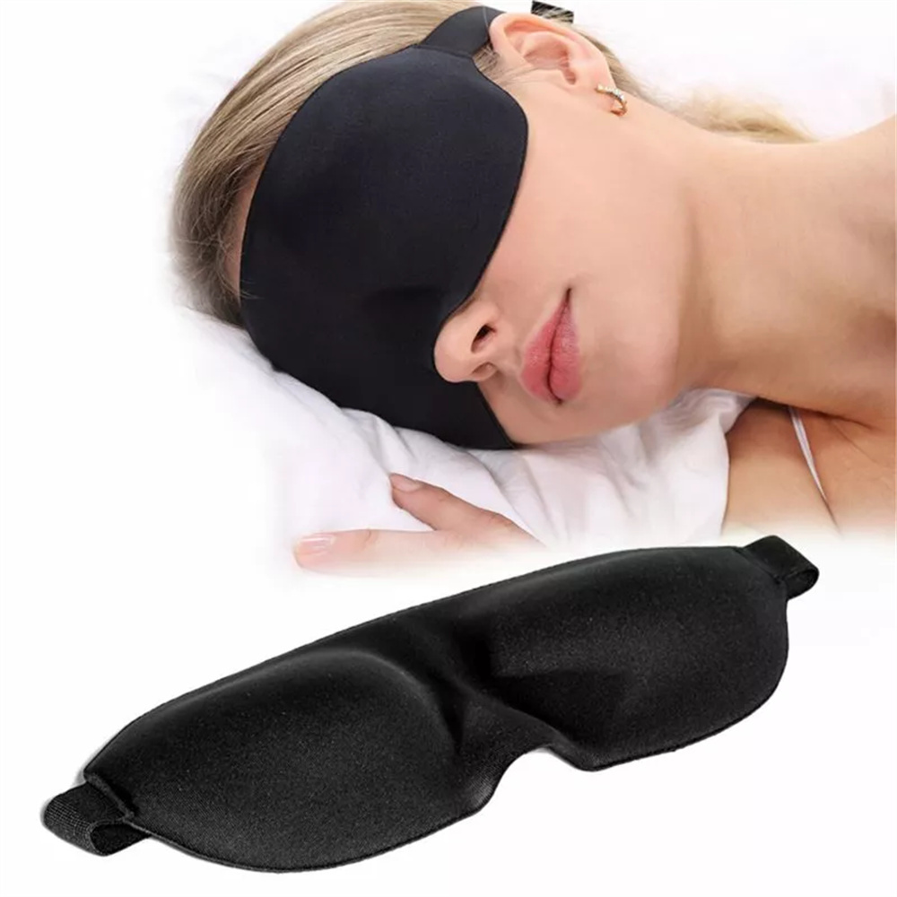 2 PCS 3D Stereoscopic Eye Mask with Earplugs Washable Sleep Headphones for Side Sleepers Travel Relax Cover Light Blind Comfortable Sleep Aid Soothing Relaxation