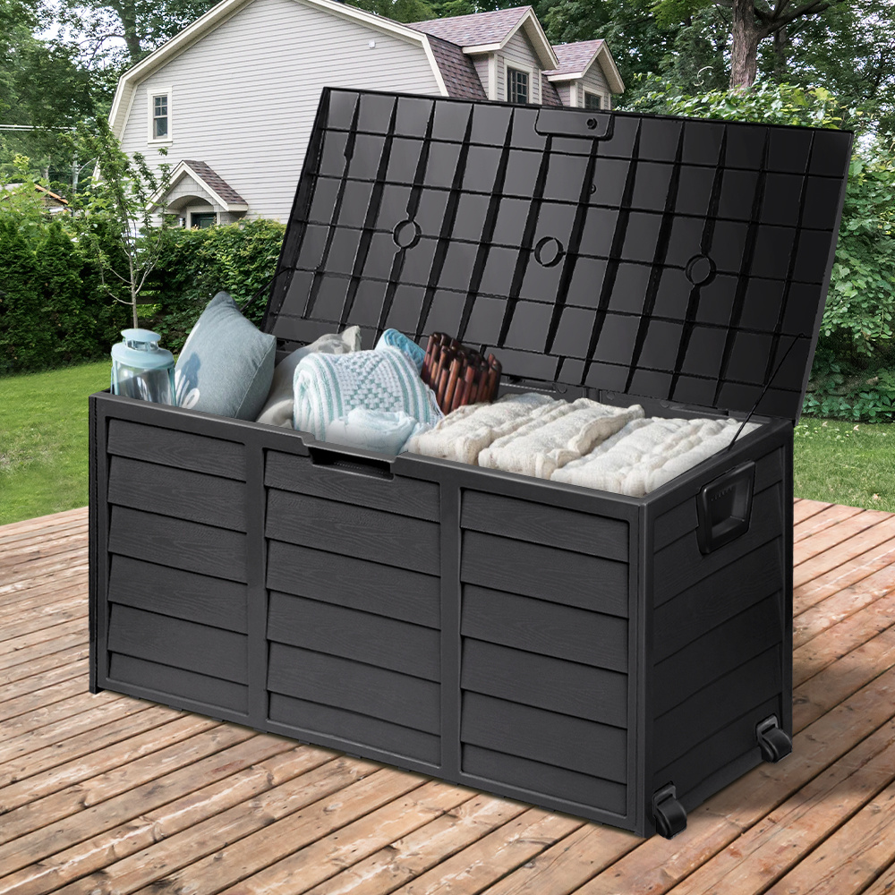 TEMU 290l Outdoor Storage Box Container Garden Shed Toys Tool Chest Indoor Outdoor