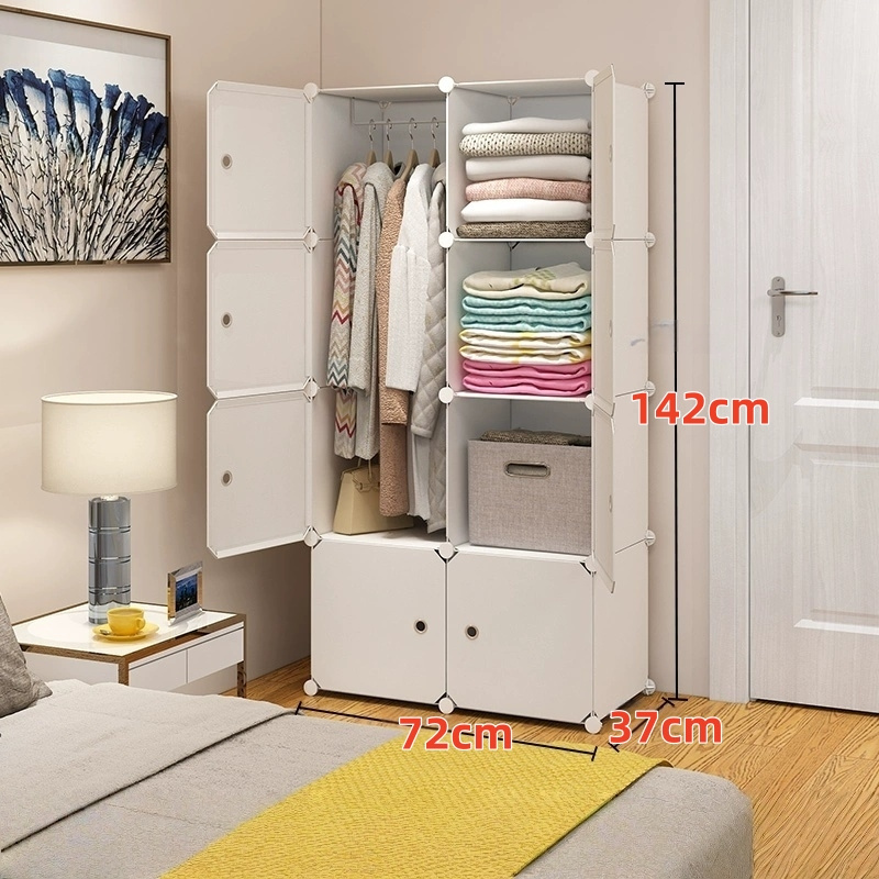 8 cube stackable modular storage organizer shelf easy assembly durable frame in   white multi functional shelf for books clothes toys     home dorm rental living