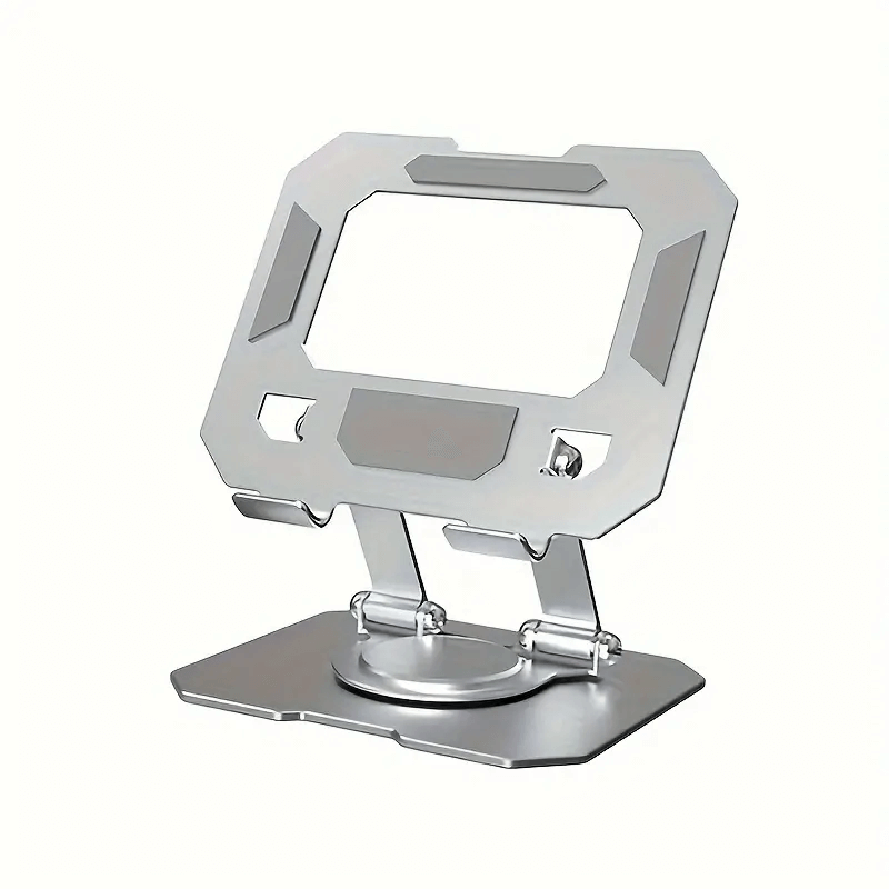 TEMU 360 Rotating Adjustable Aluminum For 4-16 Inch Tablet Mount Alloy Metal Desk Mobile Phone Holder Stand For Iphone Ipad Tablet Tab Notebook