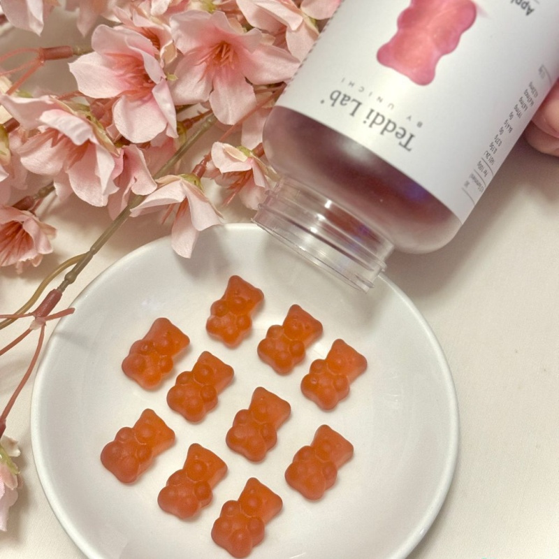 Unichi Apple Cider Vinegar Gummy with The Mother, Formulated with Vitamin B6, B9, B12