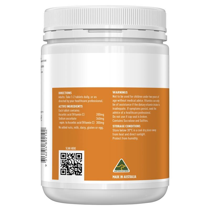 Healthy Care Vitamin C Chewable Tablets- 500 Tablets