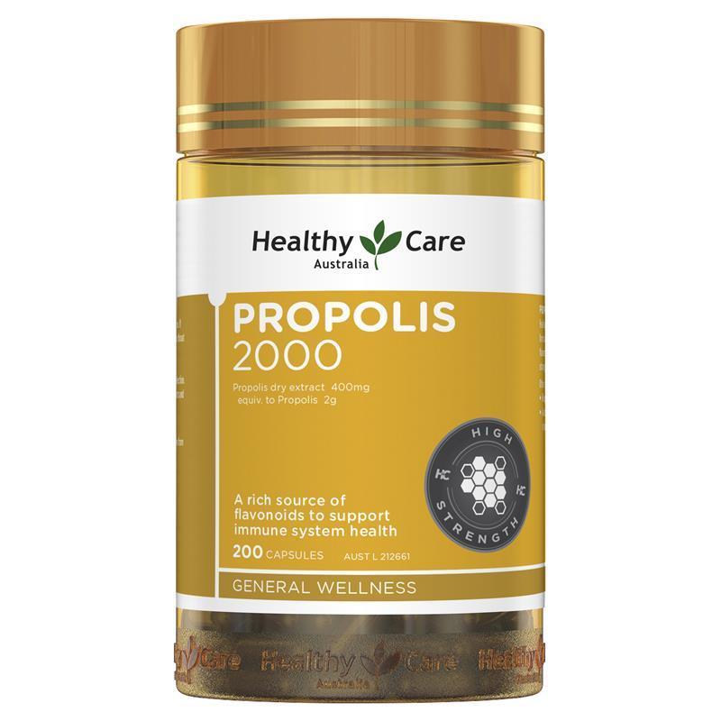 Healthy Care High Strength Propolis Capsules -200 Capsules