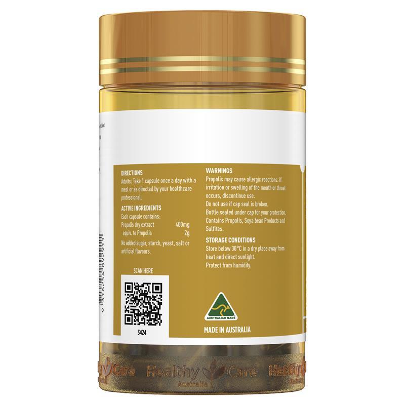Healthy Care High Strength Propolis Capsules -200 Capsules