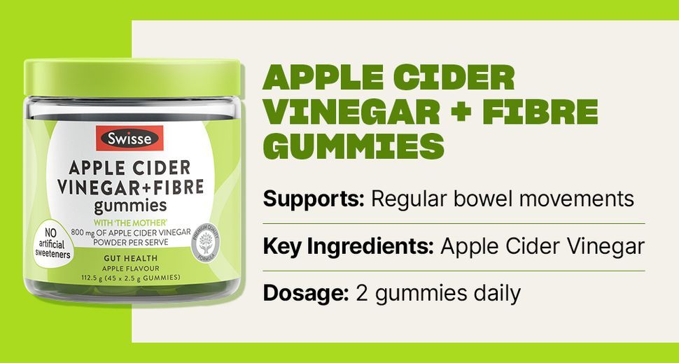 Swisse Apple Cider Vinegar & Fibre Gummies 45 Pack