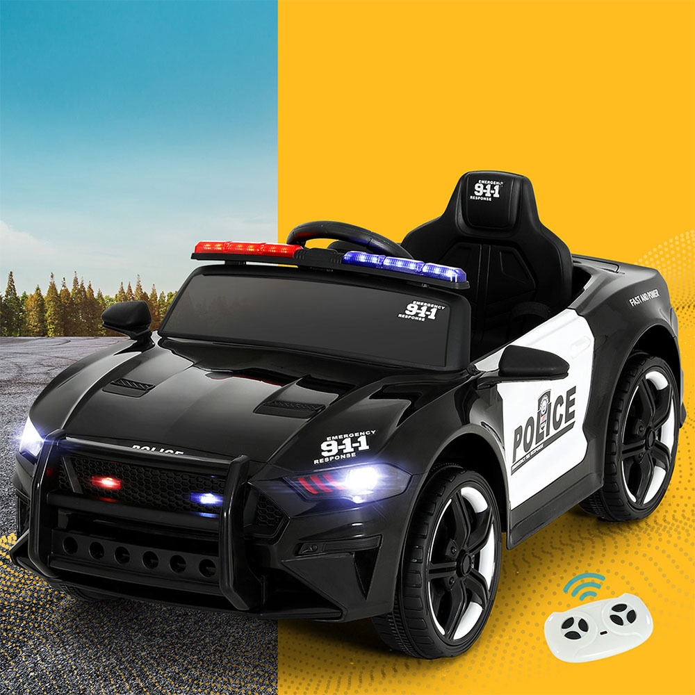TEMU Kids Ride On Car Patrol Police Cars Toys Black Christmas