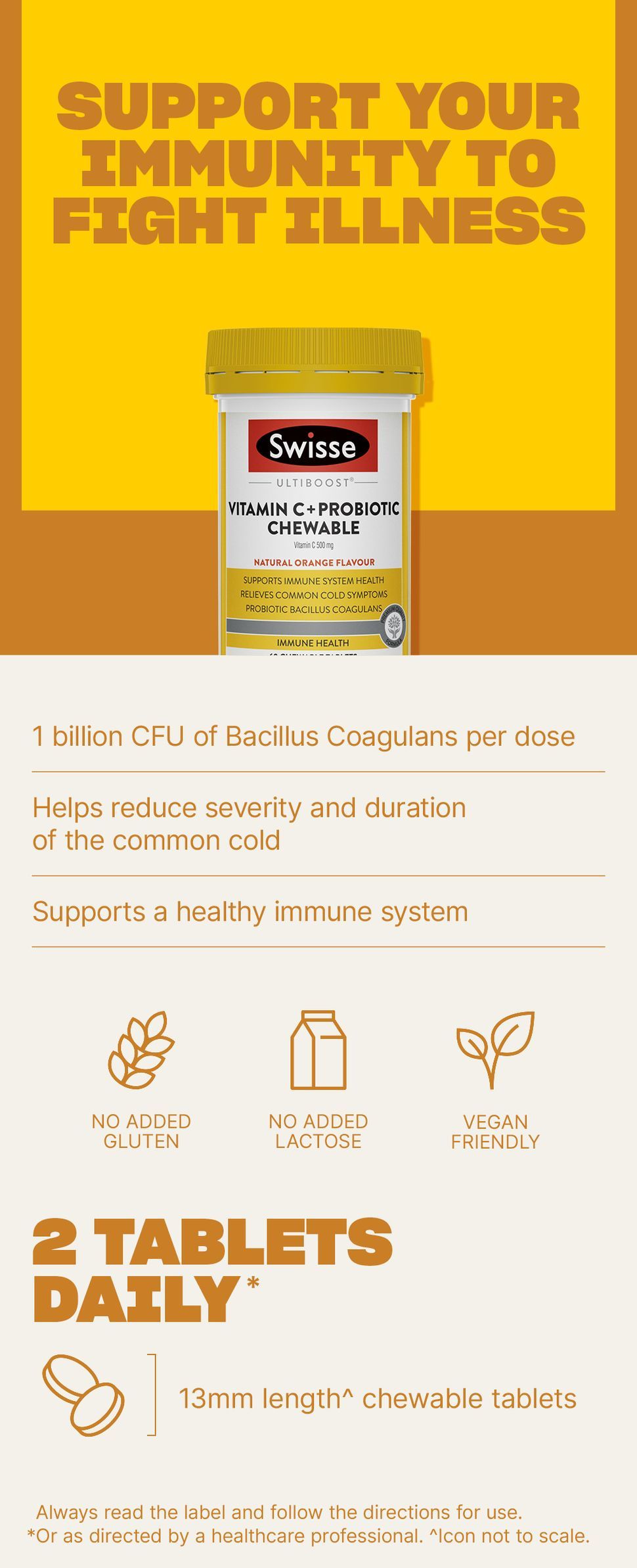 Swisse Ultiboost High Strength C - Helps Reduce The Duration Of Common Colds