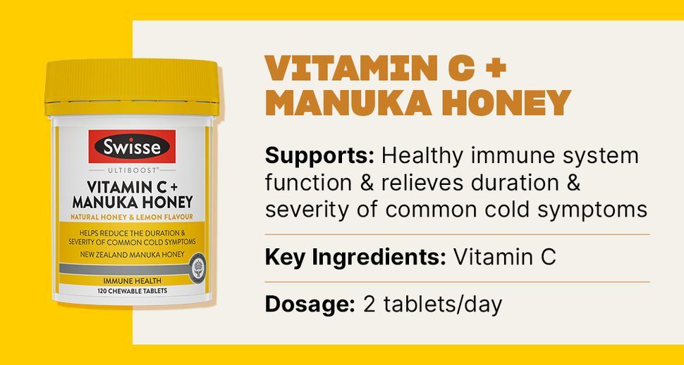 Swisse Ultiboost High Strength C - Helps Reduce The Duration Of Common Colds