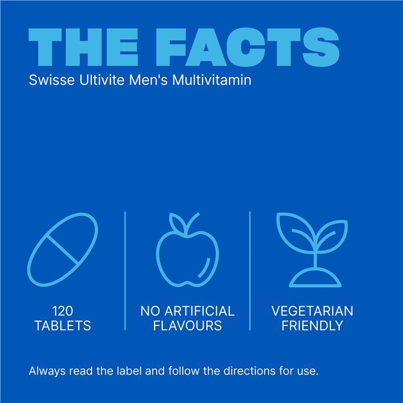 Swisse Premium Ultivite Daily Multivitamin for Men