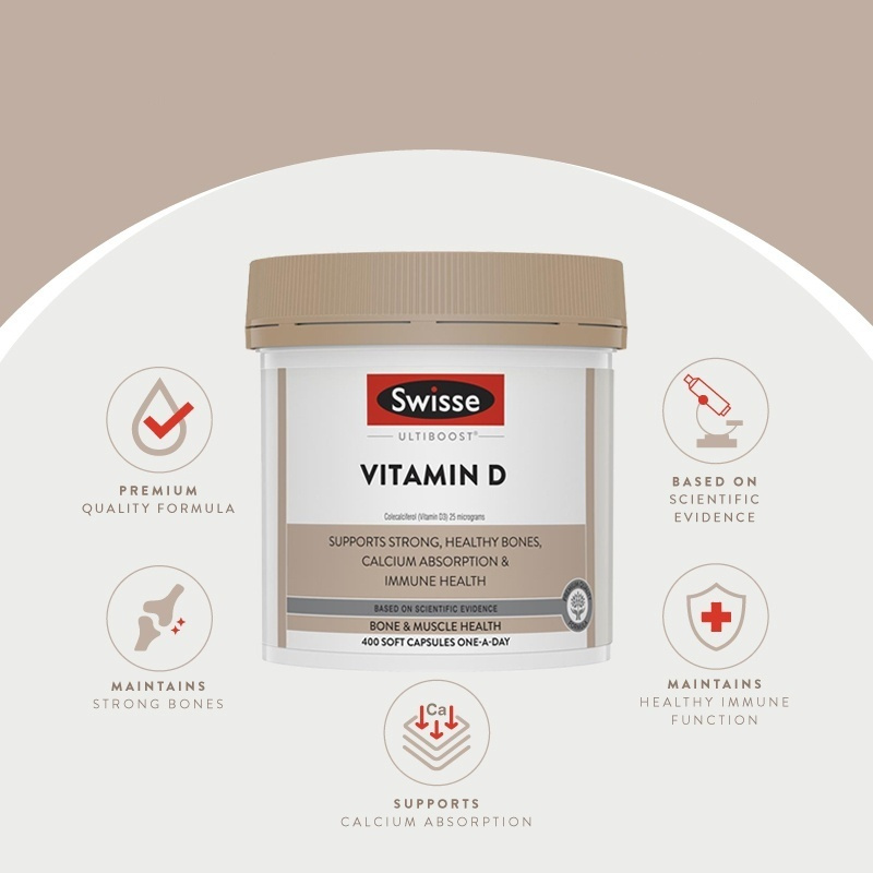 Swisse Ultiboost Vitamin D - Supports Bone & Muscle Health