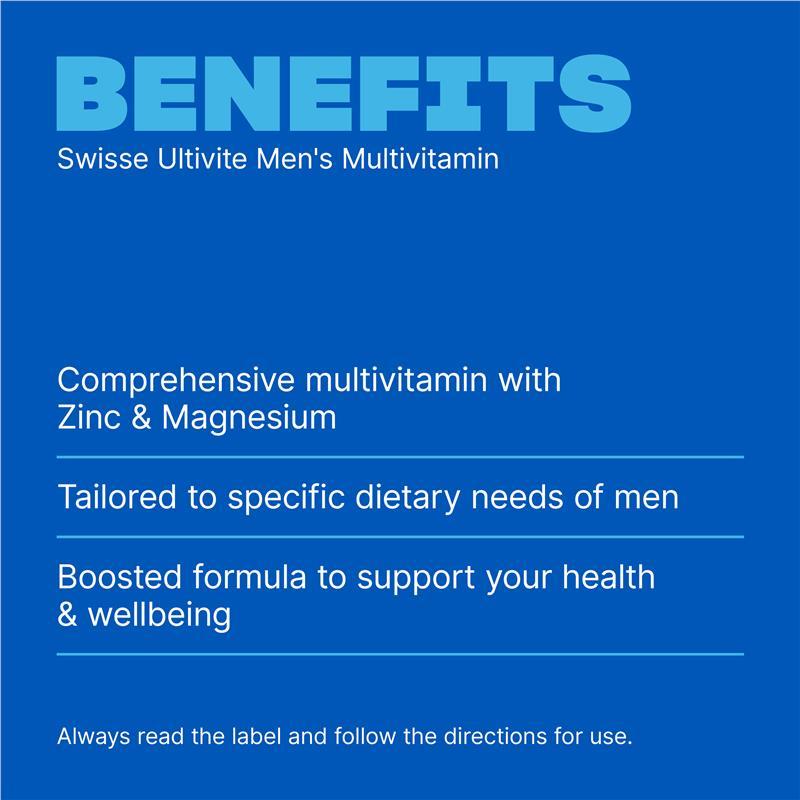 Swisse Premium Ultivite Daily Multivitamin for Men