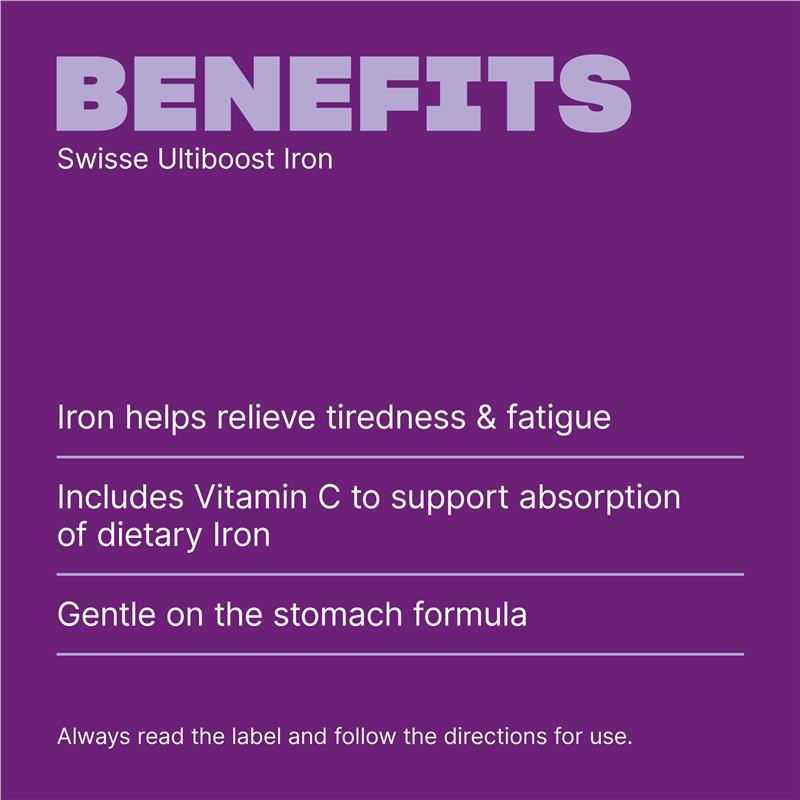 Swisse Ultiboost Iron, 30 Tablets