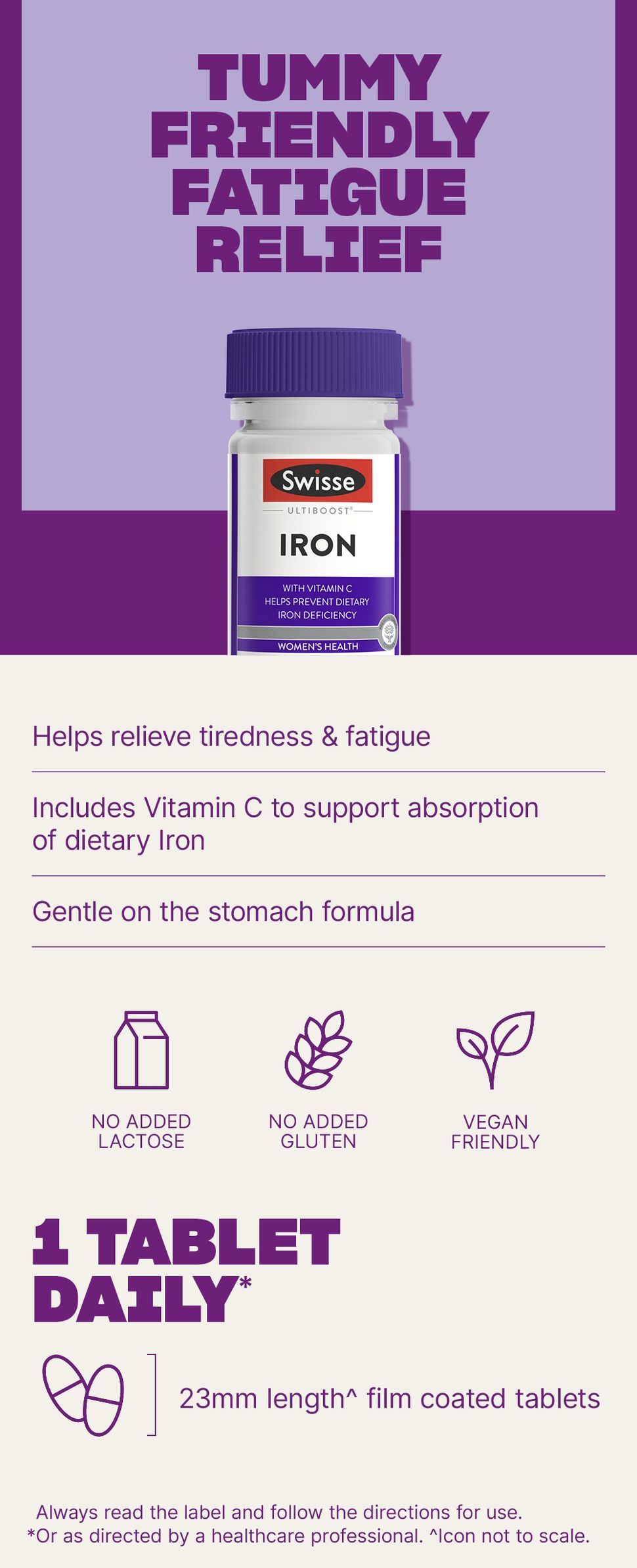 Swisse Ultiboost Iron, 30 Tablets