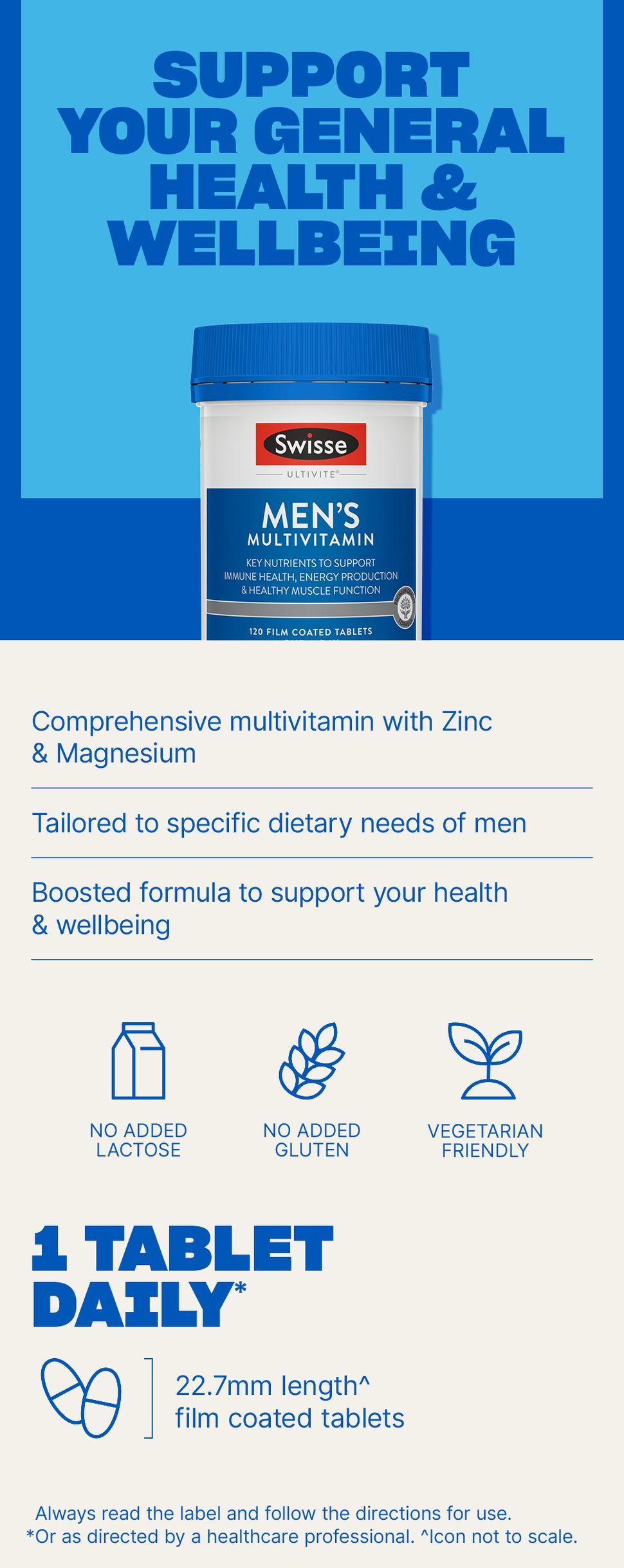 Swisse Premium Ultivite Daily Multivitamin for Men