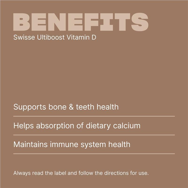 Swisse Ultiboost Vitamin D - Supports Bone & Muscle Health