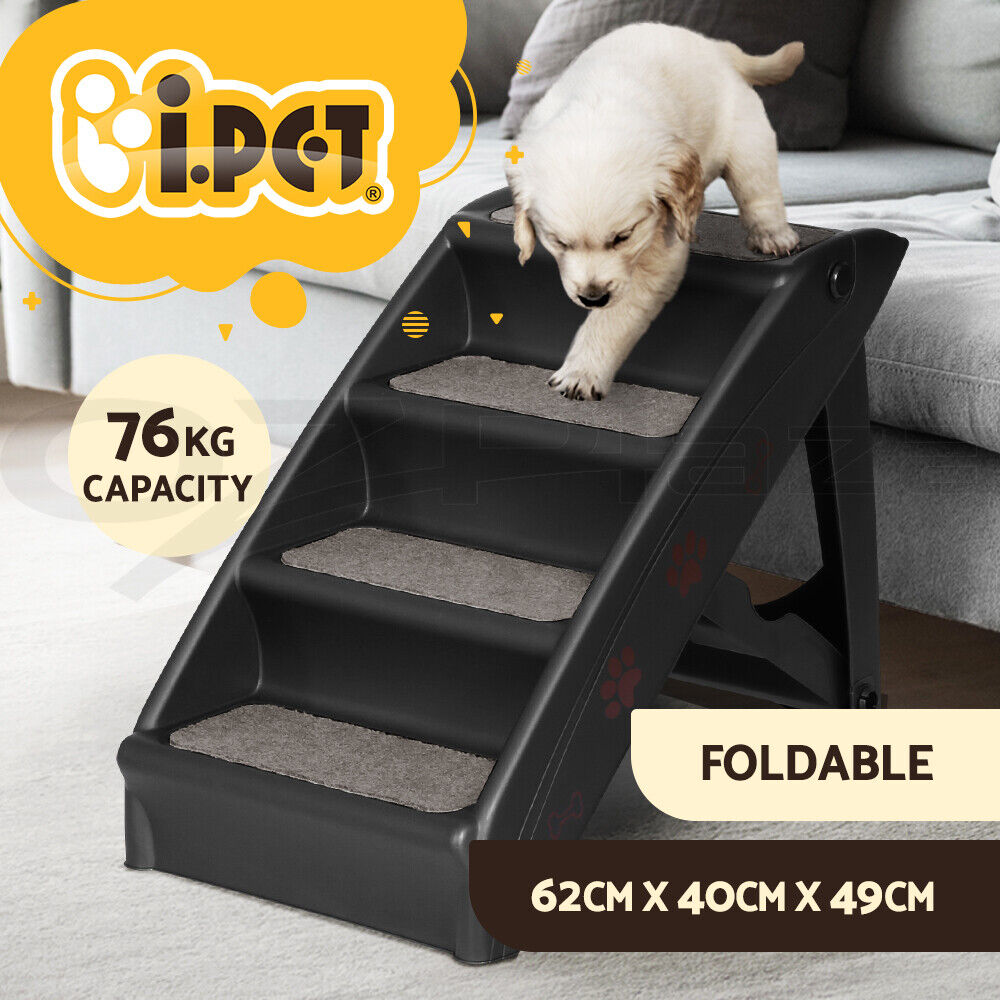 item picture i pet dog ramp steps for bed sofa car pet stairs ladder indoor foldable portable