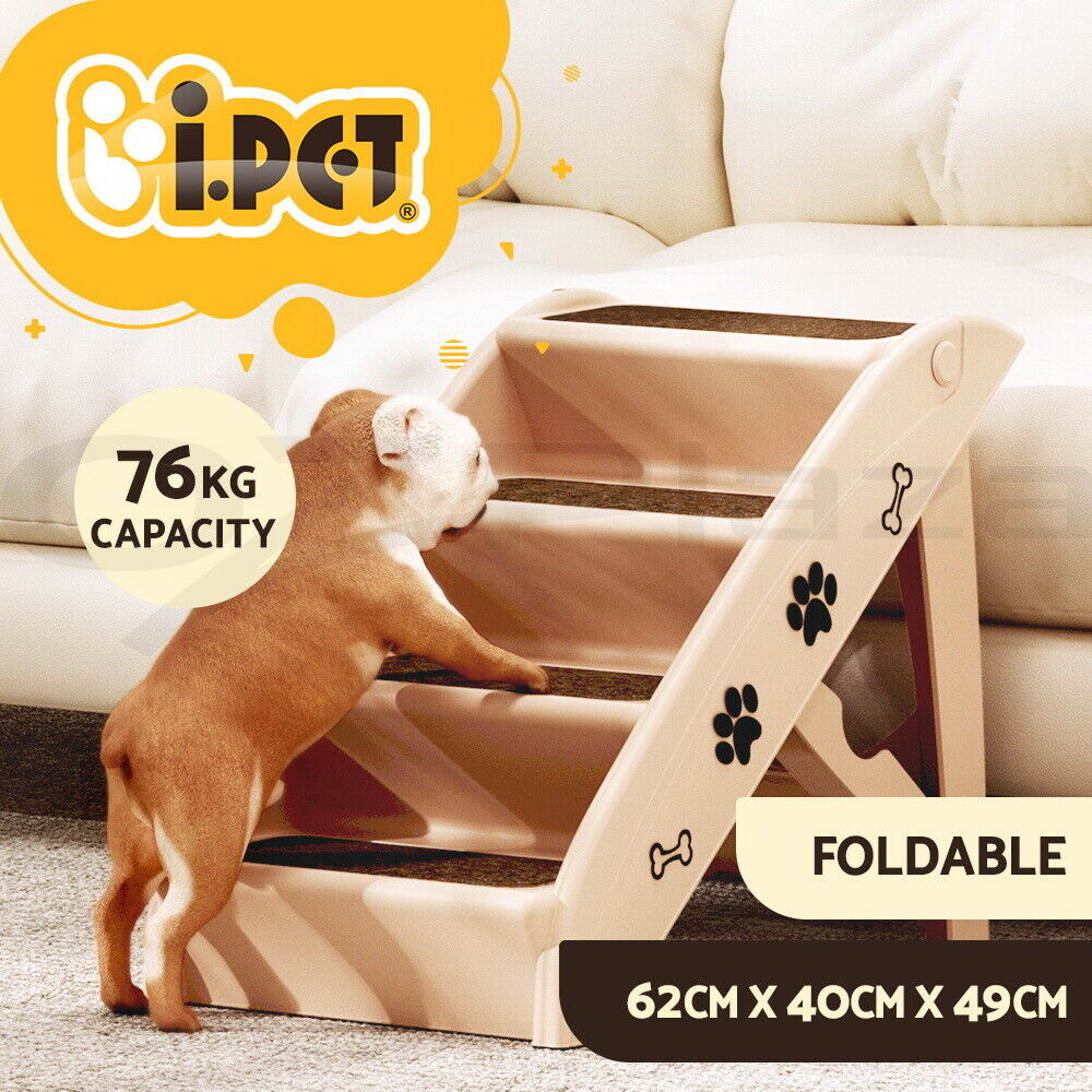 TEMU I.pet Dog Ramp Steps For Bed Sofa Car Pet Stairs Ladder Indoor Portable Foldable