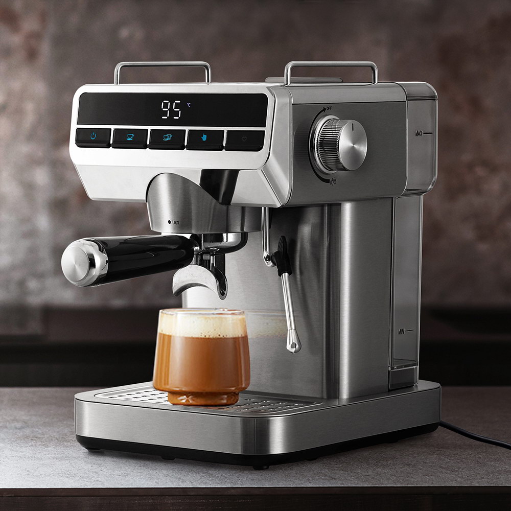 Devanti 20 Bar Coffee Machine Espresso Maker Milk Frother Cappuccino Latte Cafe: retailer-supplied image