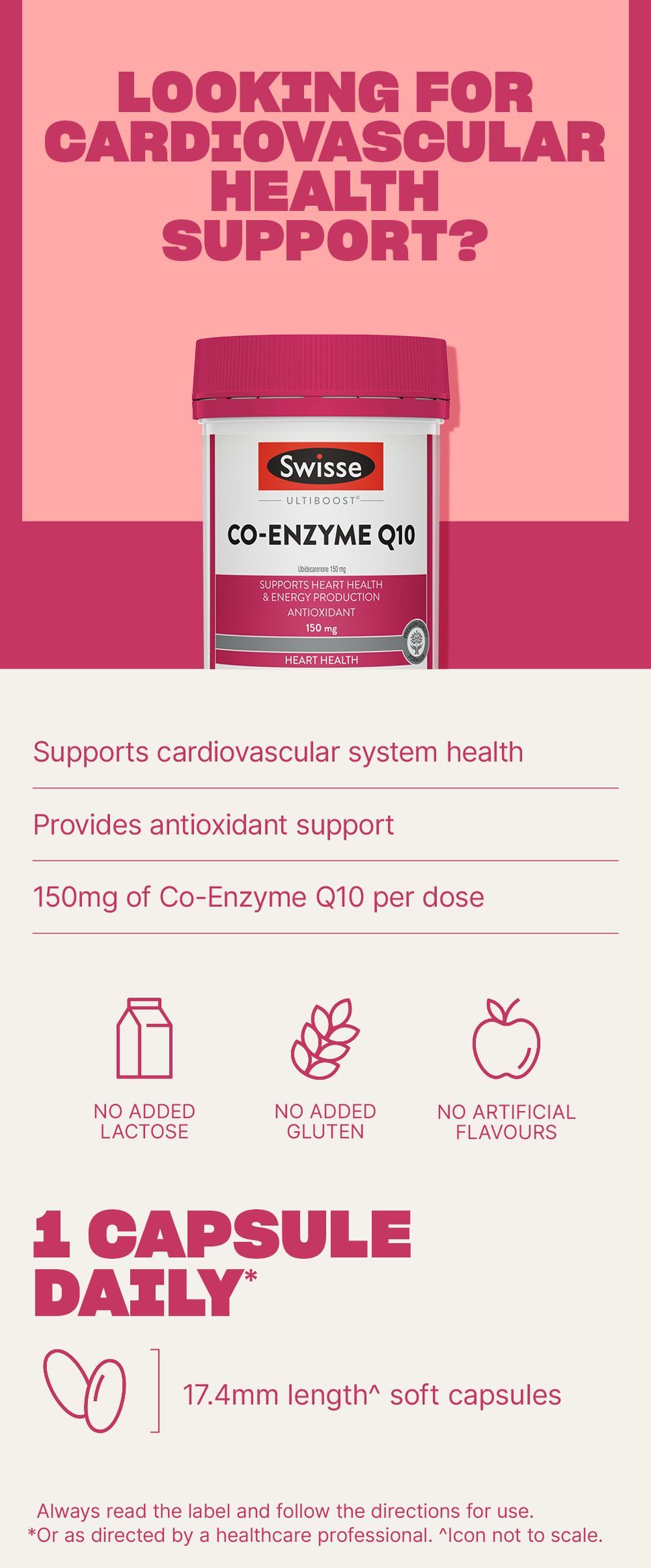 Swisse Ultiboost Co-Enzyme Q10 - Supports Heart Health & Energy Production