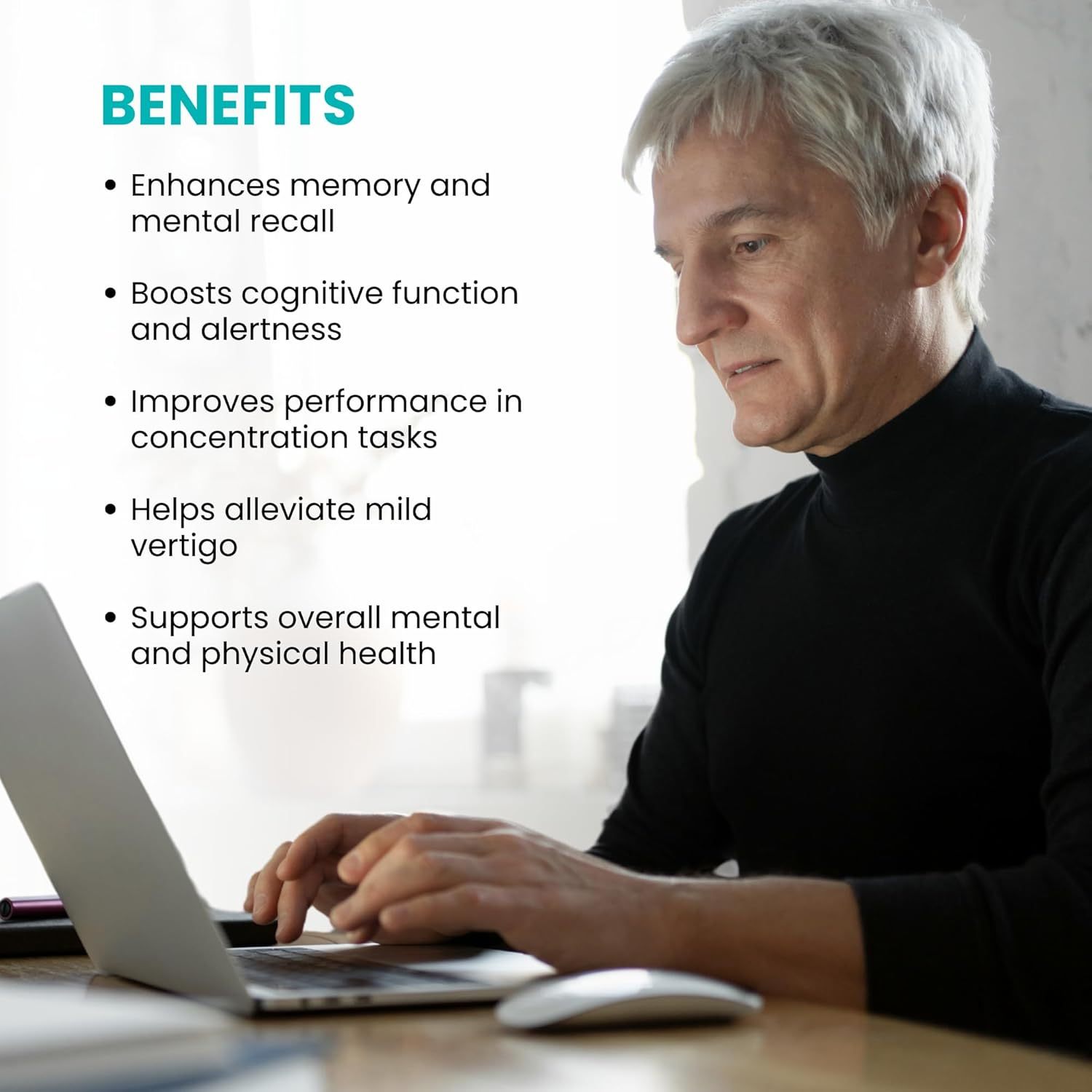 Healthy Care Ginkgo Biloba Capsules - Improves Cognitive Function & Mood Enhancement - Premium Dietary Supplement - All-Natural Ingredients - 100 Capsules - 2000 mg
