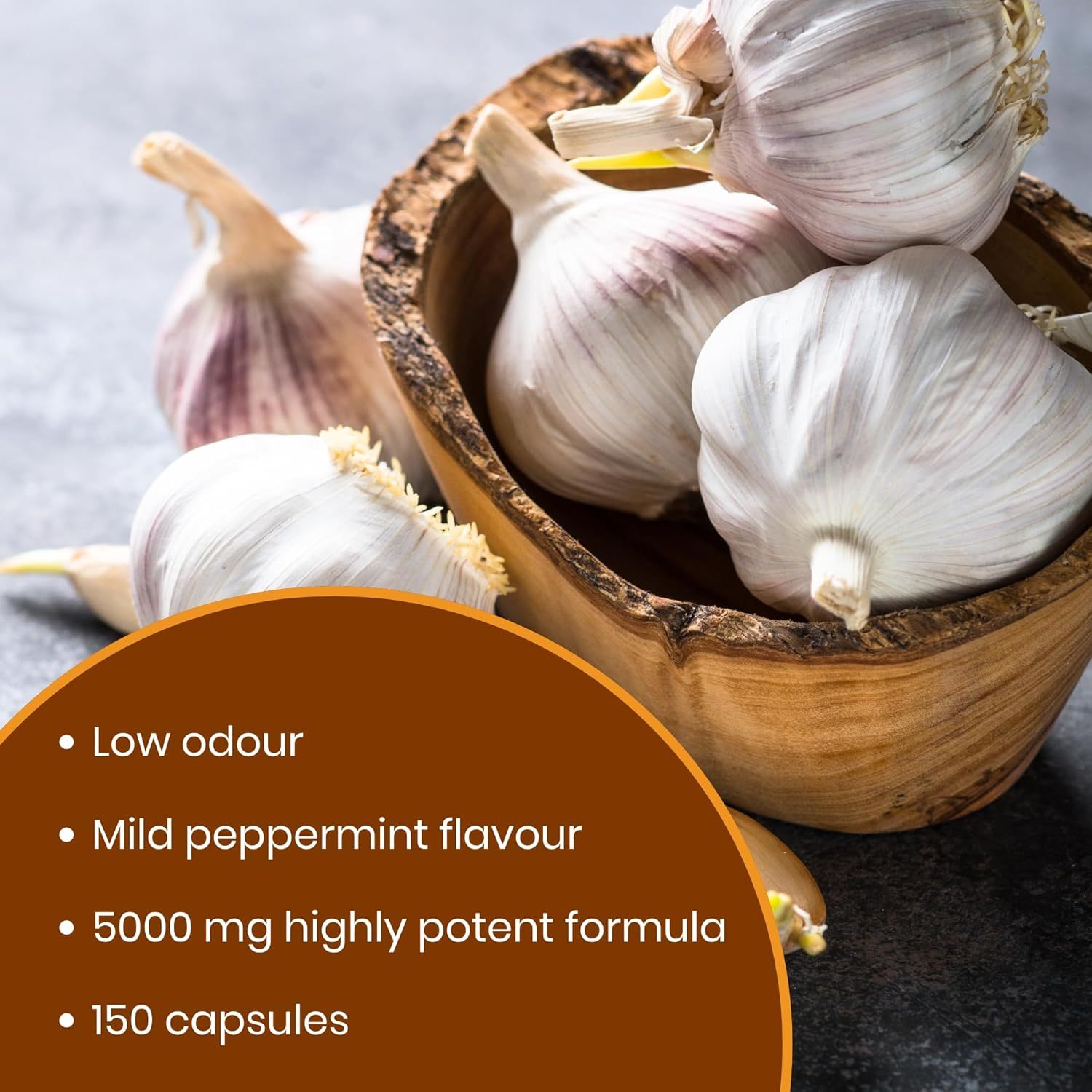 Healthy Care High Strength Garlic Oil Capsules - Supports Immune and Cardiovascular Health - Premium Dietary Supplement - All-Natural Ingredients - 150 Capsules