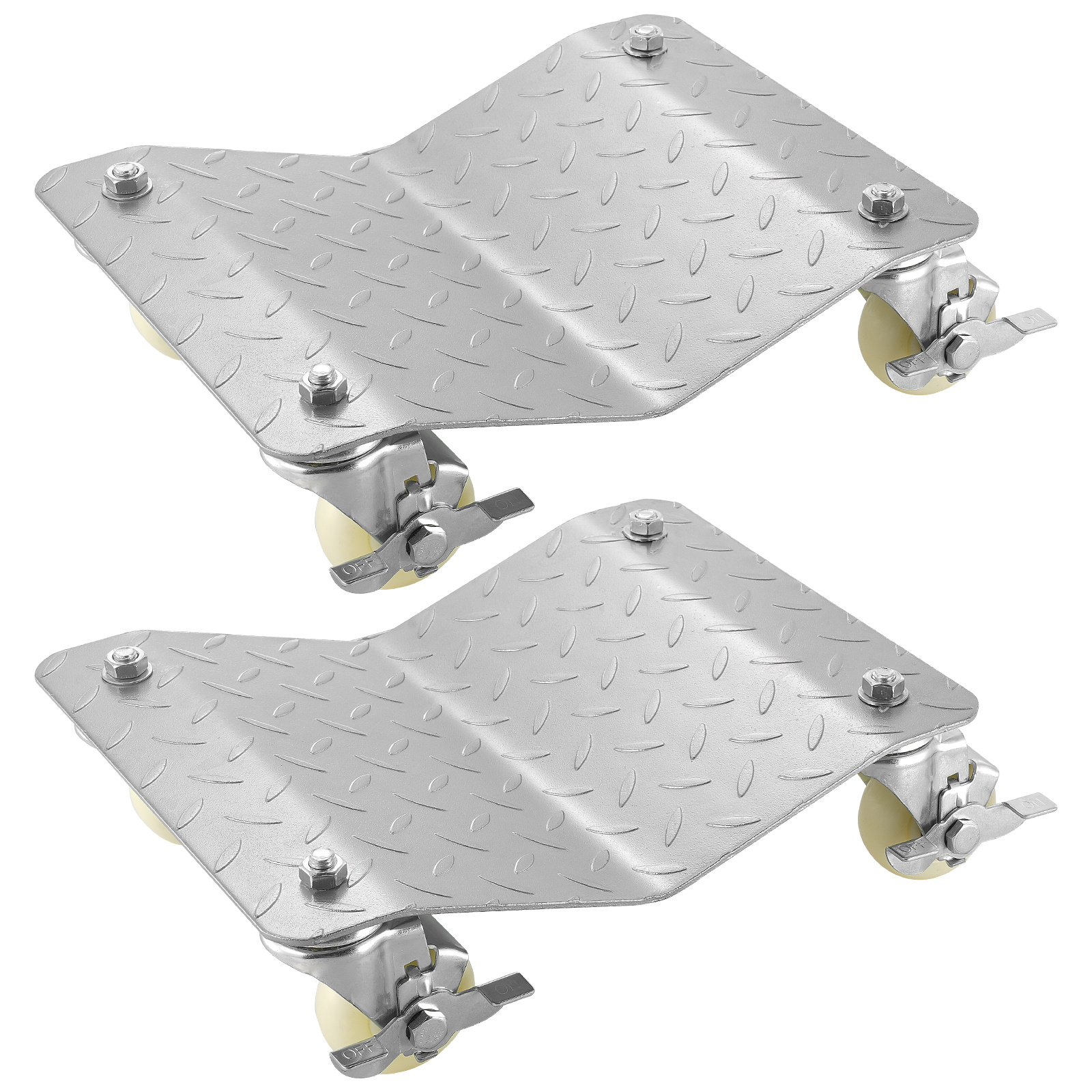 TEMU Vevor 2 Pcs Tire Wheel Dollies 12"x16" Platform Size Wheel Car Dolly 3" Caster Wheel Dolly For Vehicle Car Auto Repair (2 Pcs)