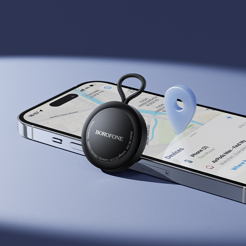 Borofone BC104 Anti-Lost Device with Apple Find My – Intelligent GPS Positioning Tracker for Keys, Bags, Luggage, and Vehicles – Smart Locator
