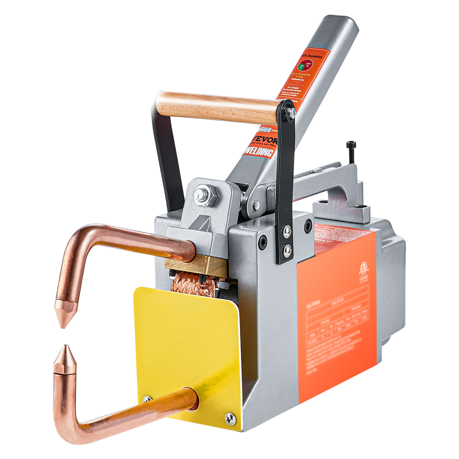 TEMU Portable Spot Welder, 1/8-inch Thick Spot Welder Machine With 8kva Input Capacity, Handheld Welding Tip Gun Metal Sheet Spot Welding Machine For