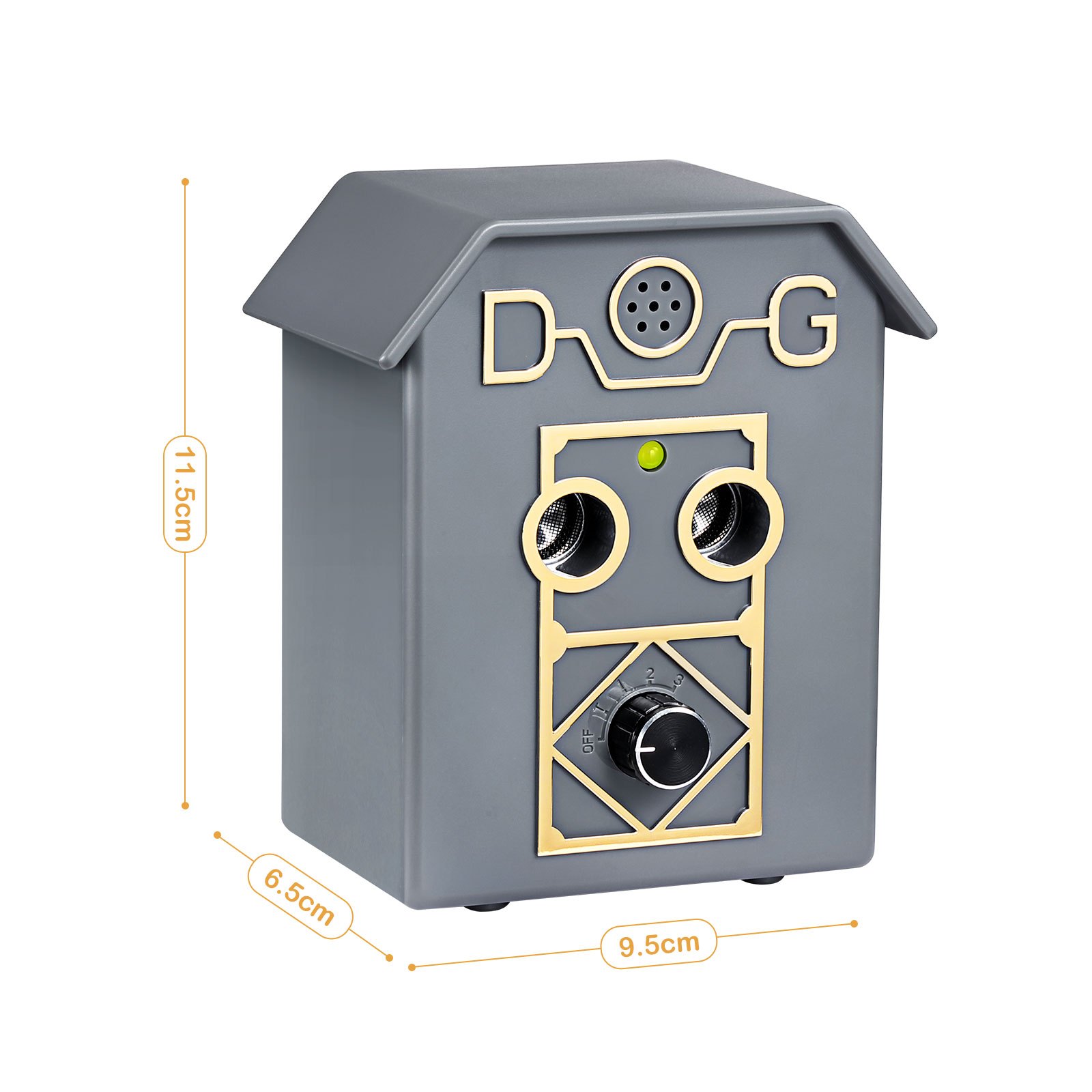 Pet Scene Dog Anti Barking Device Stopper Clicker Ultrasonic Stop Bark Repeller Deterrent Control Silencer 15m Range 4 Levels Birdhouse Shape