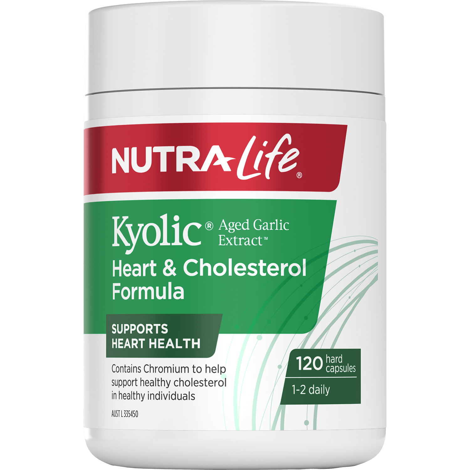NUTRALIFE KYOLIC AGED GARLIC EXTRACT HEART & CHOLESTEROL FORMULA 120caps