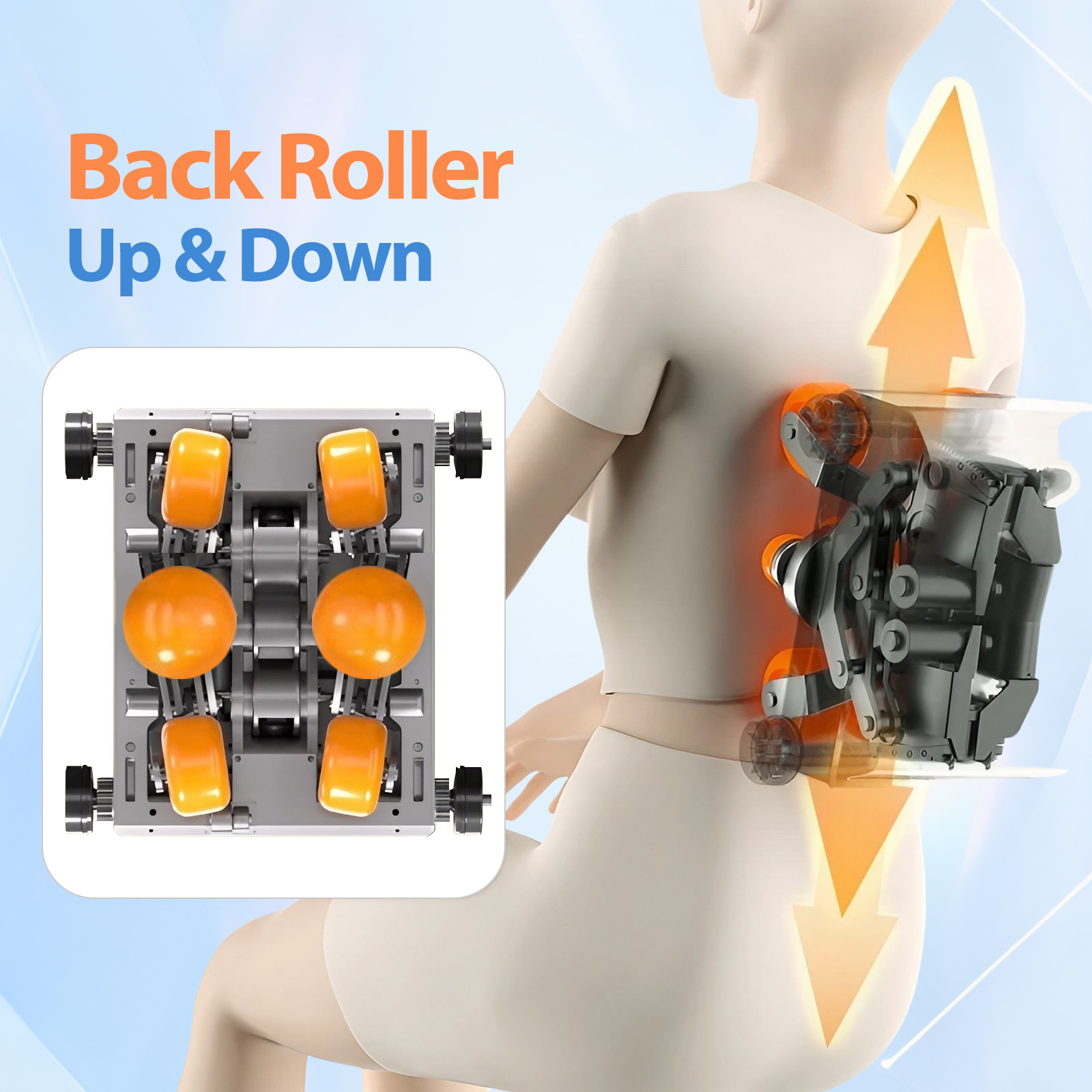 Maxkon Full Body Massage Cushion Chair Back Neck Massager Seat Shiatsu Massaging Pad Vibration Heat Kneading Rolling with Remote Pillow