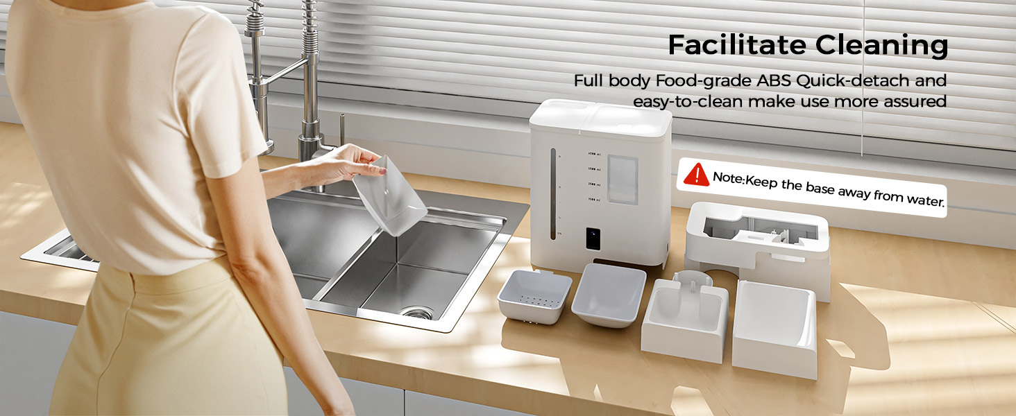 Advwin 2in1 Automatic Cat Feeder Waterer Set, 5G/2.4G WiFi Camera Pet Feeder With 2K HD Video And Night Vision, APP Control, Large Capacity Feeder For Cats And Small Dogs