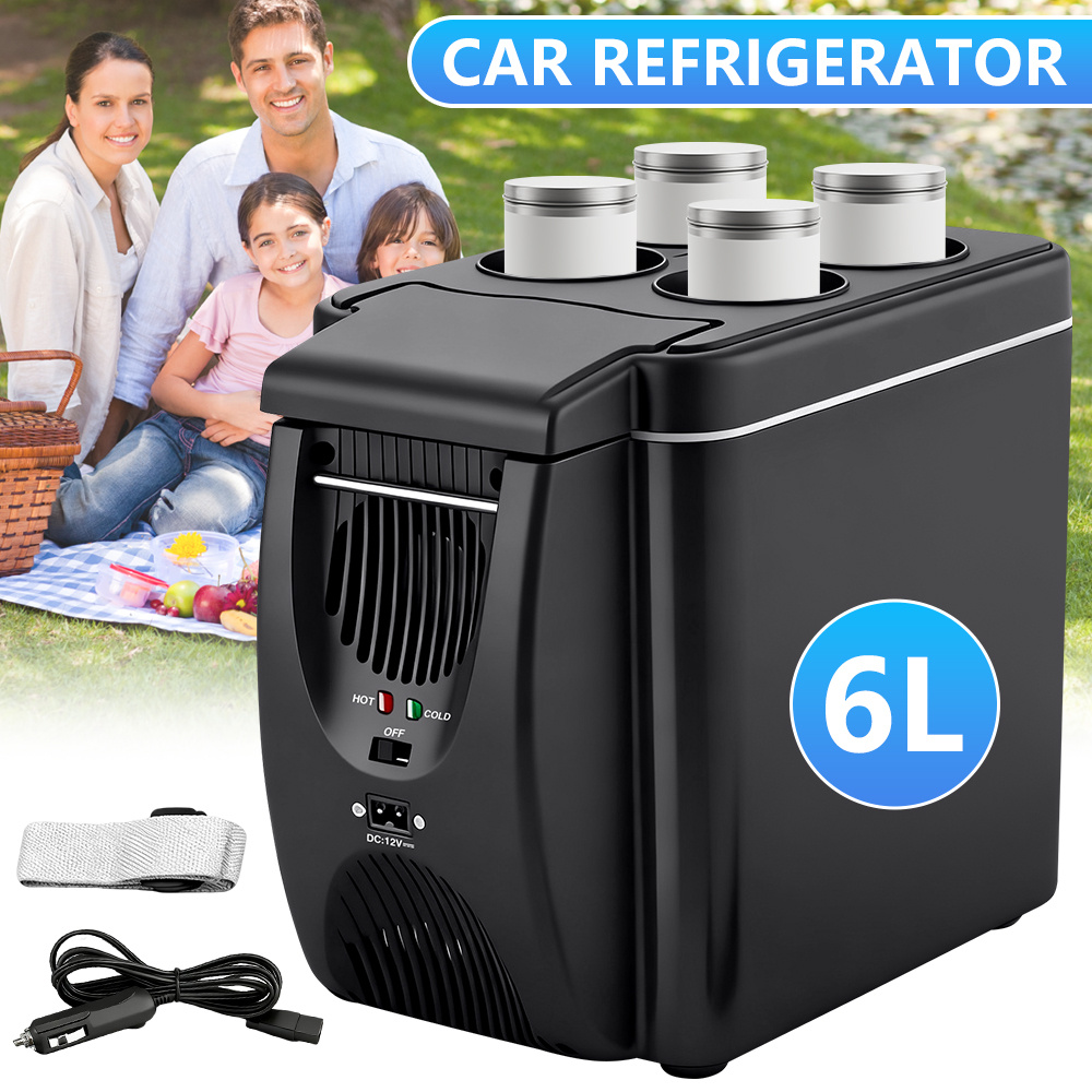 TEMU 6l Portable Car Refrigerator Cooler And Warmer, 12v /6l 1.59gal Mini Freezer For Cars - 6l Car Refrigerator - Portable Refrigerator -