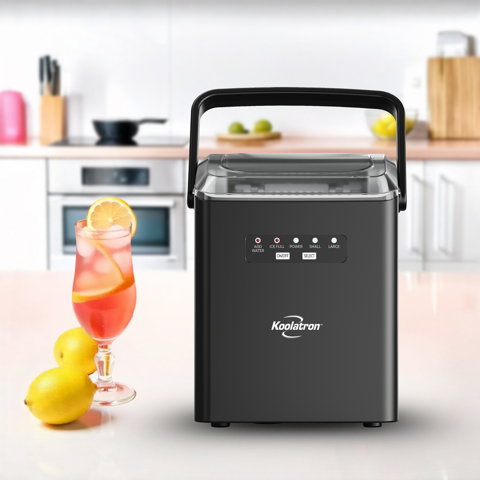 TEMU Portable Ice Maker 12kg, Black