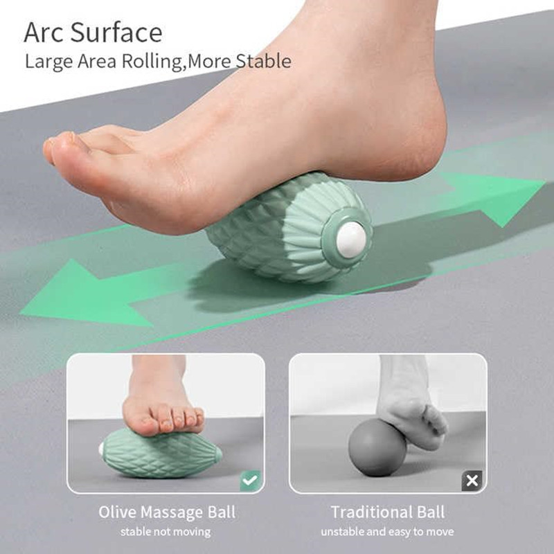 Double Manual Massage Balls Roller, Trigger Point Therapy Ball for Myofascial Release, Deep Tissue Massage Balls, Muscle Knots Release Tool,for Feet Painn, Neck, Back, Muscle, Physio, Relax Full Body