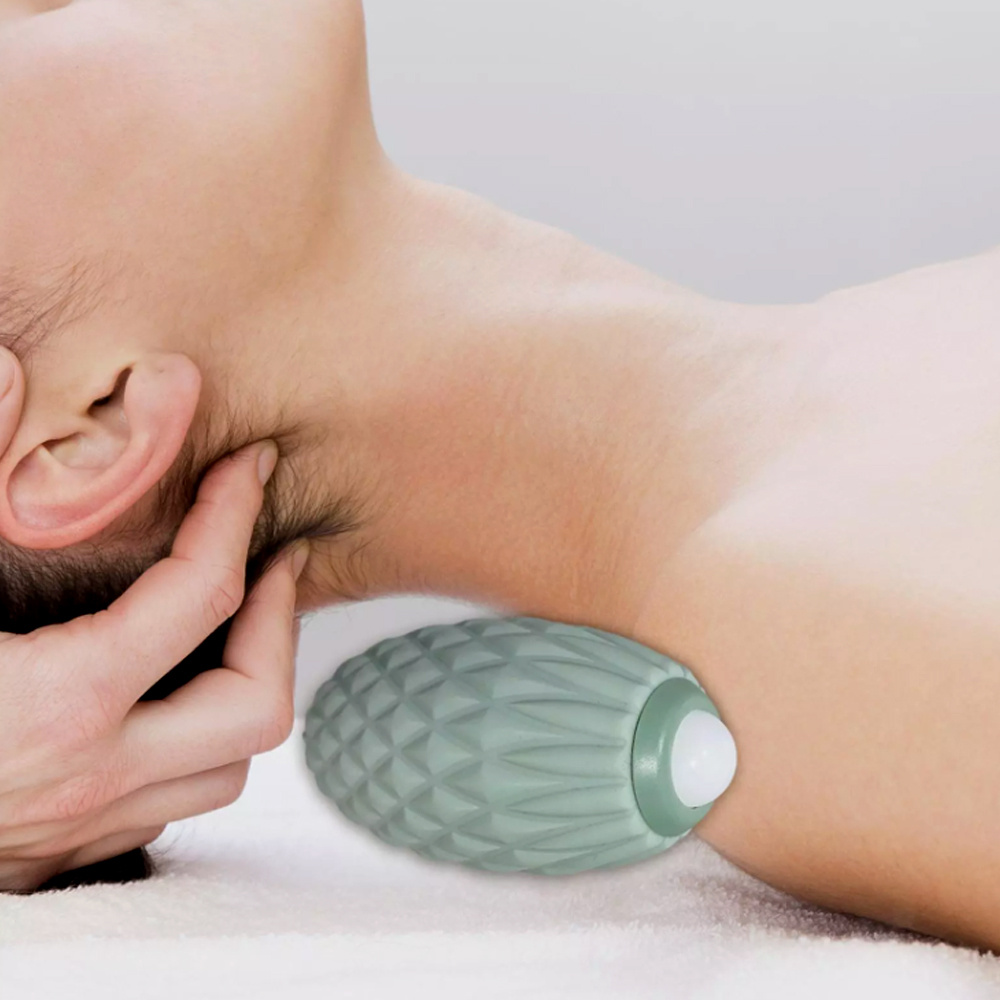 Double Manual Massage Balls Roller, Trigger Point Therapy Ball for Myofascial Release, Deep Tissue Massage Balls, Muscle Knots Release Tool,for Feet Painn, Neck, Back, Muscle, Physio, Relax Full Body